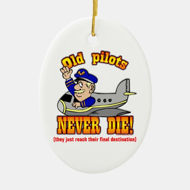 Pilots Ceramic Tree Decoration (Front)