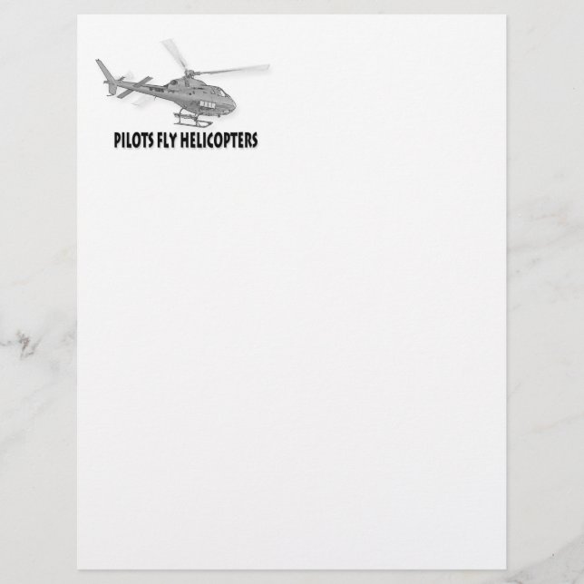 Pilots fly helicopters (Front)