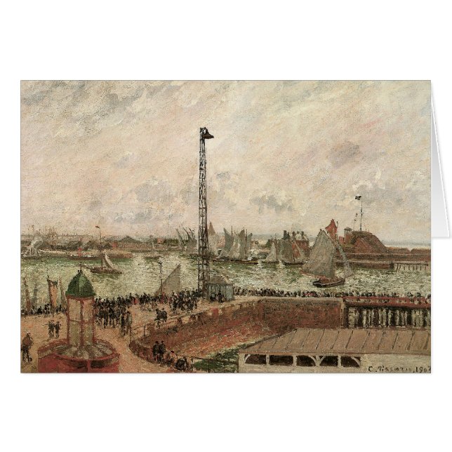 Pilot's Jetty, Le Havre, Misty by Camille Pissarro (Front Horizontal)