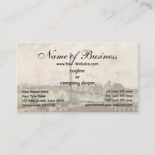 Pilot's Jetty, Le Havre, Morning; Camille Pissarro Business Card