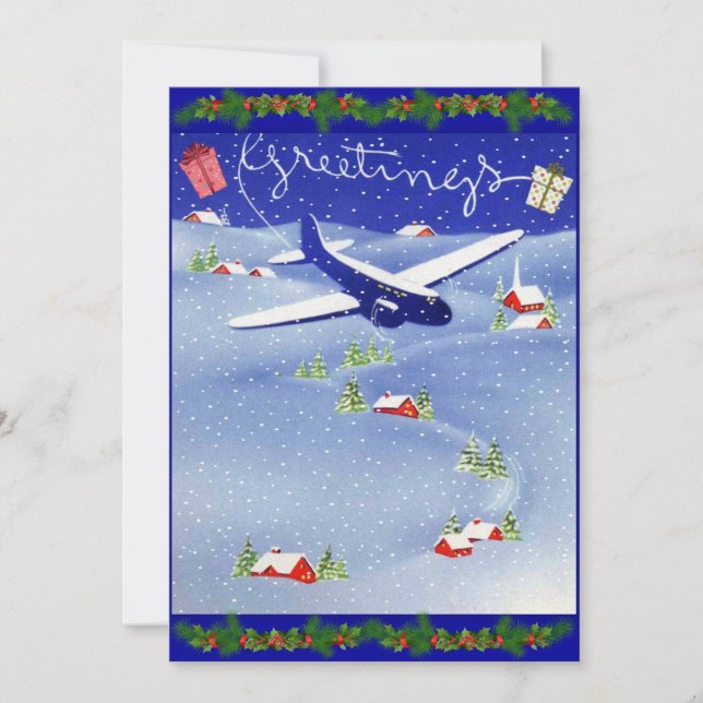 Pilot's Photo Christmas Holiday Card Set (Front)