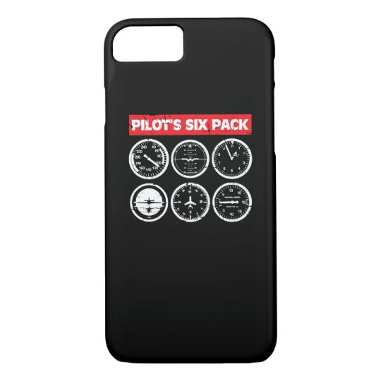 Pilot's Six Pack Flight Instruments Aviation CaseMate iPhone Case