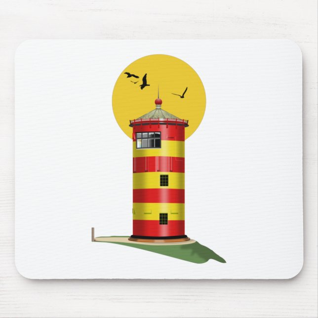 Pilsum Lighthouse Germany Mouse Mat (Front)