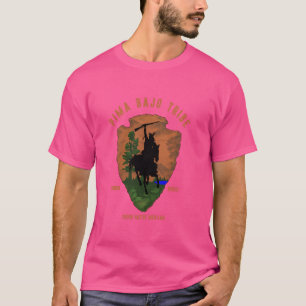 Pima Bajo Tribe Native Mexican Indian Proud Retro T-Shirt