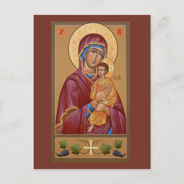 Pimen Mother of God Prayer Card (Front)
