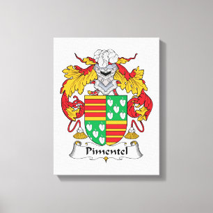 Pimentel Family Crest Canvas Print
