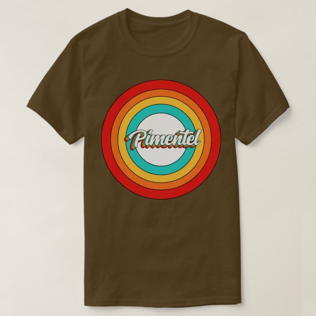 Pimentel Name Shirt Vintage Pimentel Circle (Design Front)