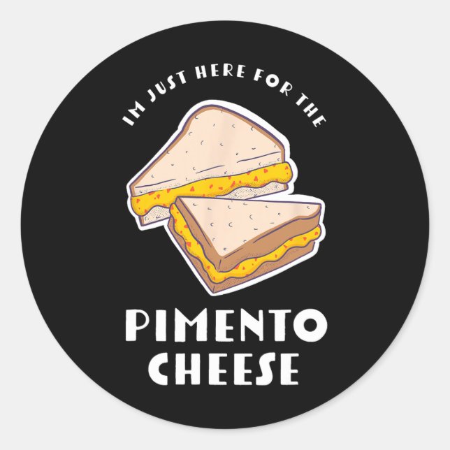 Pimento Cheese Sandwich - Funny Master Golfers  Classic Round Sticker (Front)