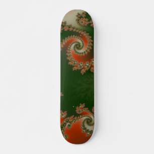 Pimento Olive Double Spiral Skateboard
