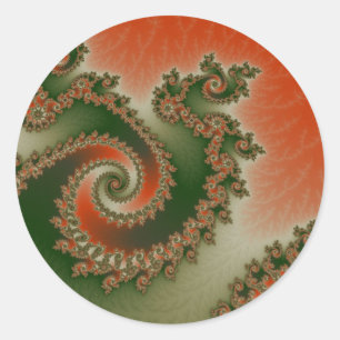 Pimento Olive Triple Twirl Stickers