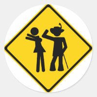 Pimp Backhand Road Sign