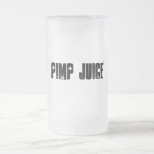 Pimp Juice Frosted Glass Beer Mug