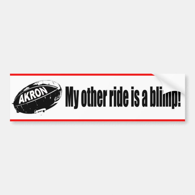 Pimp my Blimp Bumper Sticker (Front)