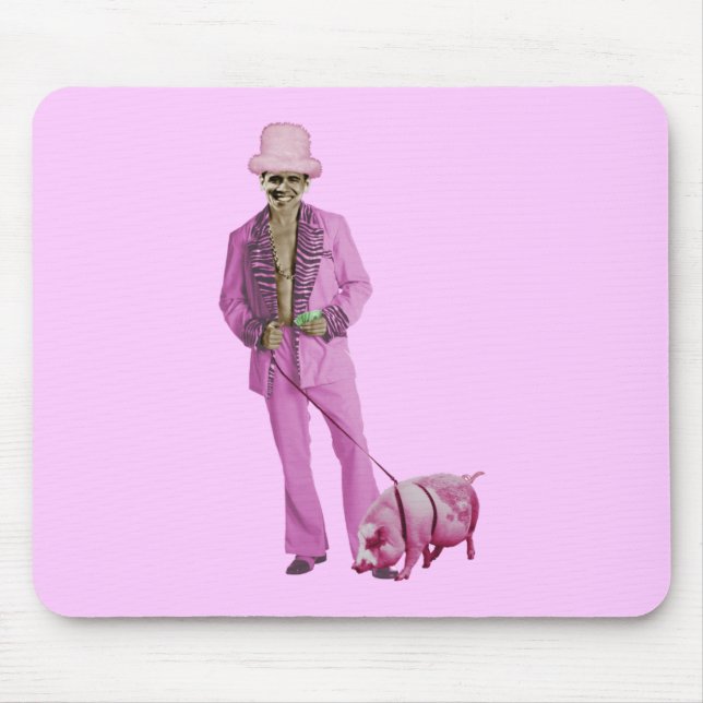 Pimp Obama and the Pig Mouse Mat (Front)