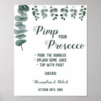 Pimp your Prosecco Greenery Eucalyptus Wedding