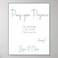 Pimp your Prosecco Wedding Sign