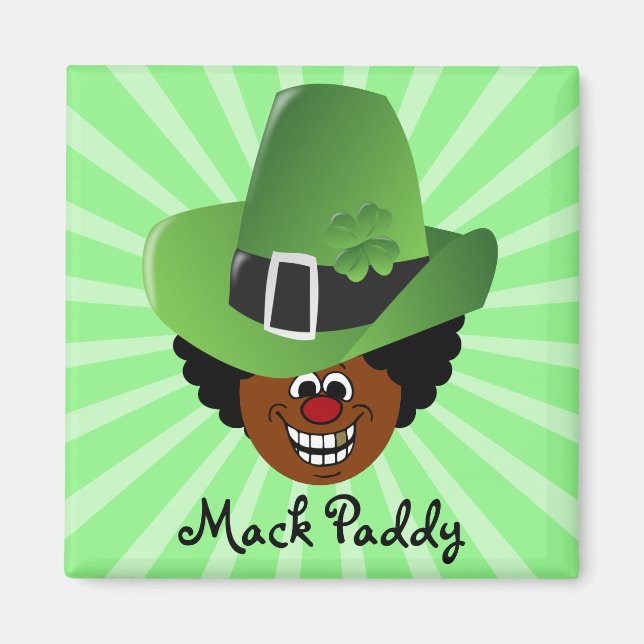 Pimped Out St. Patrick's Day Leprechaun Magnet (Front)