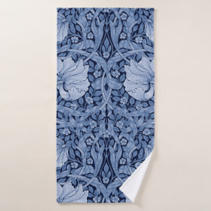 Pimpernel Blue Monotone, William Morris Bath Towel