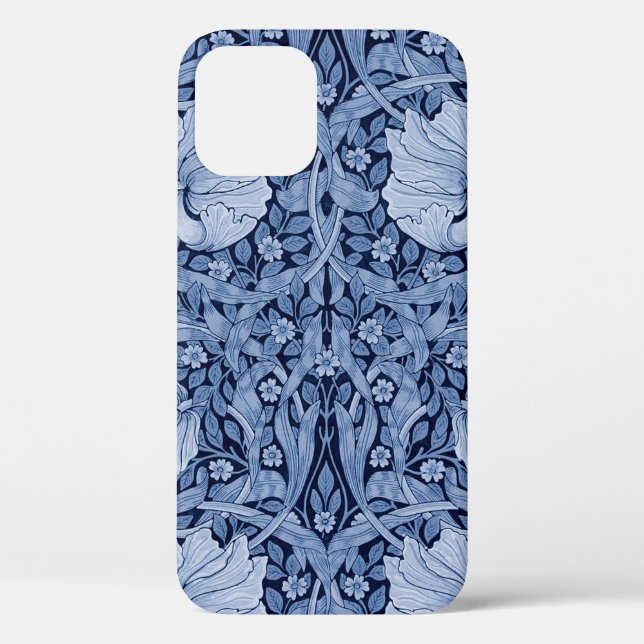 Pimpernel Blue Monotone, William Morris Case-Mate iPhone Case (Back)