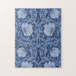Pimpernel Blue Monotone, William Morris Jigsaw Puzzle<br><div class="desc">William Morris (24 March 1834 – 3 October 1896) was a British textile designer, poet, novelist, translator, and socialist activist associated with the British Arts and Crafts Movement. He was a major contributor to the revival of traditional British textile arts and methods of production. His literary contributions helped to establish...</div>
