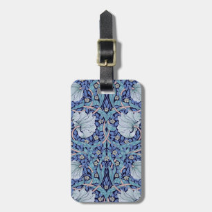Pimpernel Blue, William Morris Luggage Tag