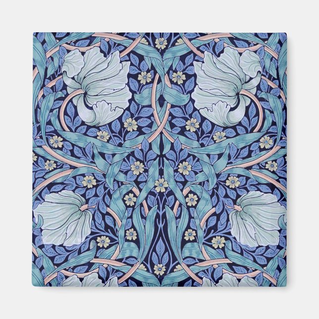 Pimpernel Blue, William Morris Magnet (Front)