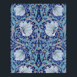 Pimpernel Blue, William Morris Poster<br><div class="desc">William Morris (24 March 1834 – 3 October 1896) was a British textile designer, poet, novelist, translator, and socialist activist associated with the British Arts and Crafts Movement. He was a major contributor to the revival of traditional British textile arts and methods of production. His literary contributions helped to establish...</div>