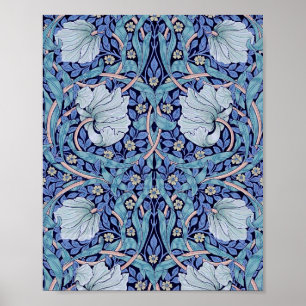 Pimpernel Blue, William Morris Poster