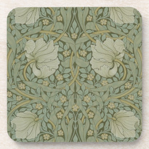 Pimpernel by William Morris Vintage Floral Textile Coaster