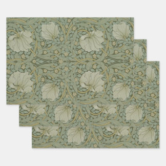Pimpernel by William Morris Vintage Floral Textile Wrapping Paper Sheet