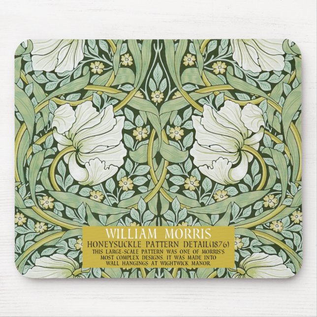 Pimpernel Design by William Morris Mouse Mat (Front)