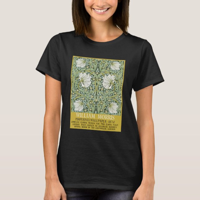 Pimpernel Design by William Morris  T-Shirt (Front)