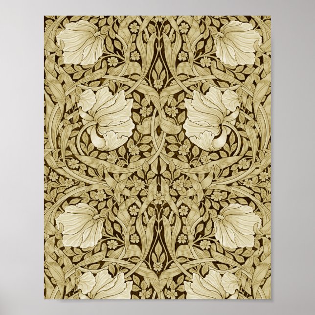 Pimpernel Gold, William Morris Poster (Front)