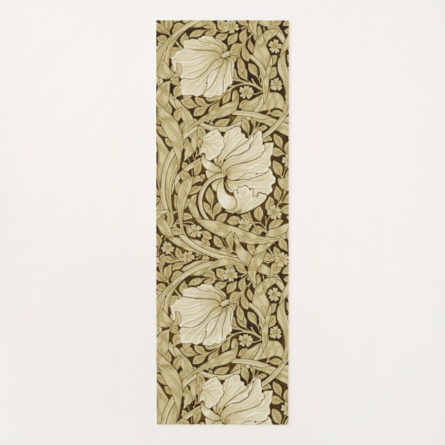 Pimpernel Gold, William Morris Yoga Mat (Front)