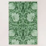 Pimpernel Green, William Morris Jigsaw Puzzle<br><div class="desc">William Morris (24 March 1834 – 3 October 1896) was a British textile designer, poet, novelist, translator, and socialist activist associated with the British Arts and Crafts Movement. He was a major contributor to the revival of traditional British textile arts and methods of production. His literary contributions helped to establish...</div>