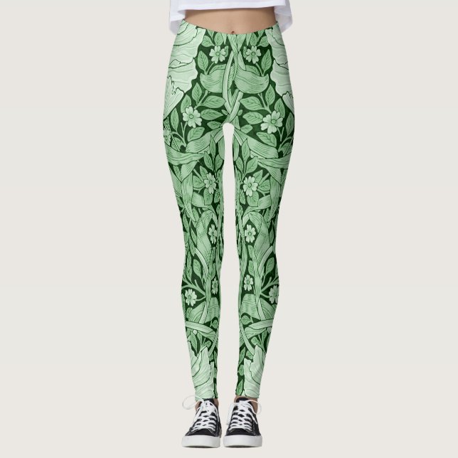 Pimpernel Green, William Morris Leggings (Front)
