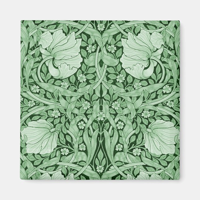 Pimpernel Green, William Morris Magnet (Front)
