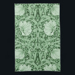 Pimpernel Green, William Morris Tea Towel<br><div class="desc">William Morris (24 March 1834 – 3 October 1896) was a British textile designer, poet, novelist, translator, and socialist activist associated with the British Arts and Crafts Movement. He was a major contributor to the revival of traditional British textile arts and methods of production. His literary contributions helped to establish...</div>