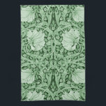 Pimpernel Green, William Morris Tea Towel<br><div class="desc">William Morris (24 March 1834 – 3 October 1896) was a British textile designer, poet, novelist, translator, and socialist activist associated with the British Arts and Crafts Movement. He was a major contributor to the revival of traditional British textile arts and methods of production. His literary contributions helped to establish...</div>