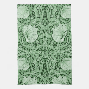 Pimpernel Green, William Morris Tea Towel