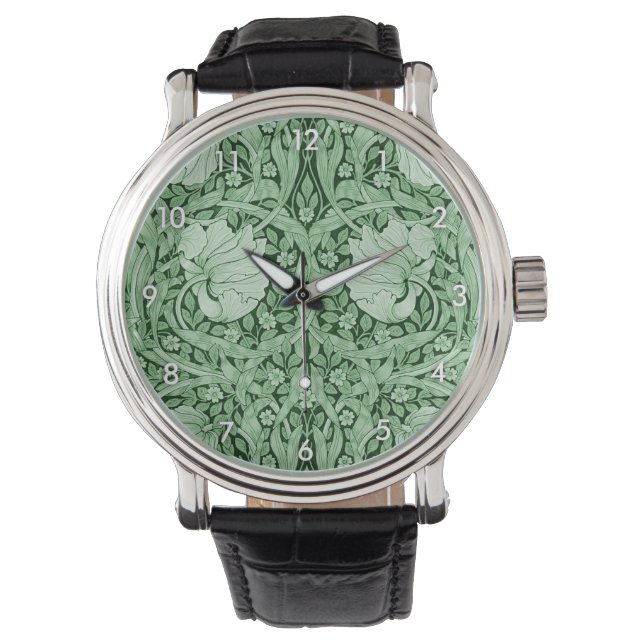 Pimpernel Green, William Morris Watch (Front)