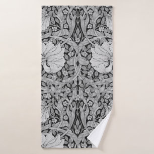 Pimpernel Grey Monotone, William Morris Bath Towel