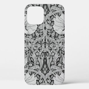 Pimpernel Grey Monotone, William Morris iPhone 12 Case