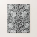 Pimpernel Grey Monotone, William Morris Jigsaw Puzzle<br><div class="desc">William Morris (24 March 1834 – 3 October 1896) was a British textile designer, poet, novelist, translator, and socialist activist associated with the British Arts and Crafts Movement. He was a major contributor to the revival of traditional British textile arts and methods of production. His literary contributions helped to establish...</div>