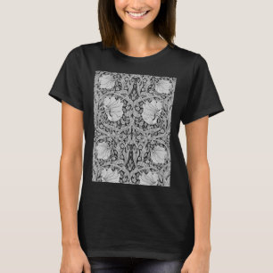 Pimpernel Grey Monotone, William Morris T-Shirt