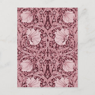 Pimpernel Maroon, William Morris Postcard