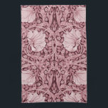 Pimpernel Maroon, William Morris Tea Towel<br><div class="desc">William Morris (24 March 1834 – 3 October 1896) was a British textile designer, poet, novelist, translator, and socialist activist associated with the British Arts and Crafts Movement. He was a major contributor to the revival of traditional British textile arts and methods of production. His literary contributions helped to establish...</div>