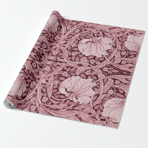 Pimpernel Maroon, William Morris Wrapping Paper