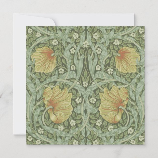 Pimpernel Pattern (by William Morris) Card (Front)