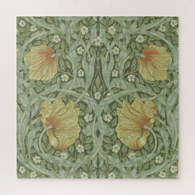 Pimpernel Pattern (by William Morris) Jigsaw Puzzle (Vertical)